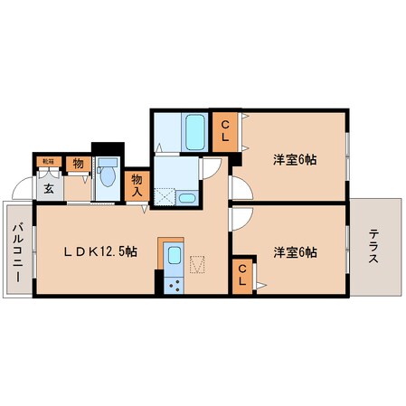 畠田駅 徒歩10分 1階の物件間取画像